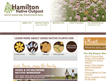 Tablet Screenshot of hamiltonnativeoutpost.com